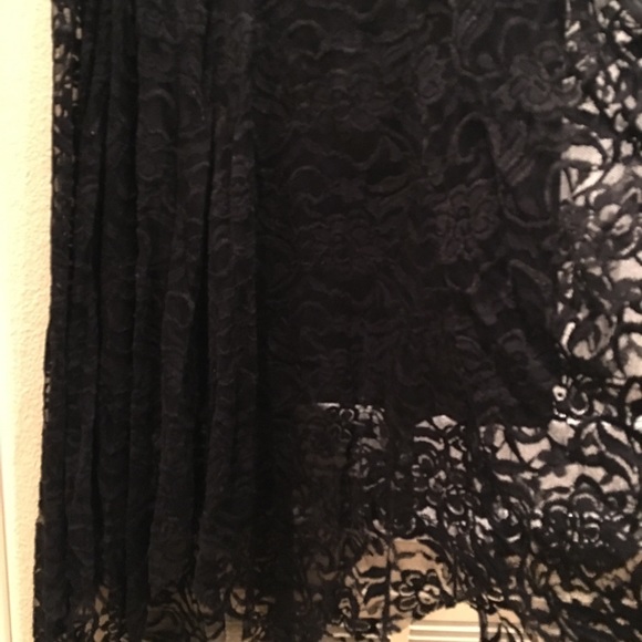 Circle midi black lace skirt - Picture 4 of 6